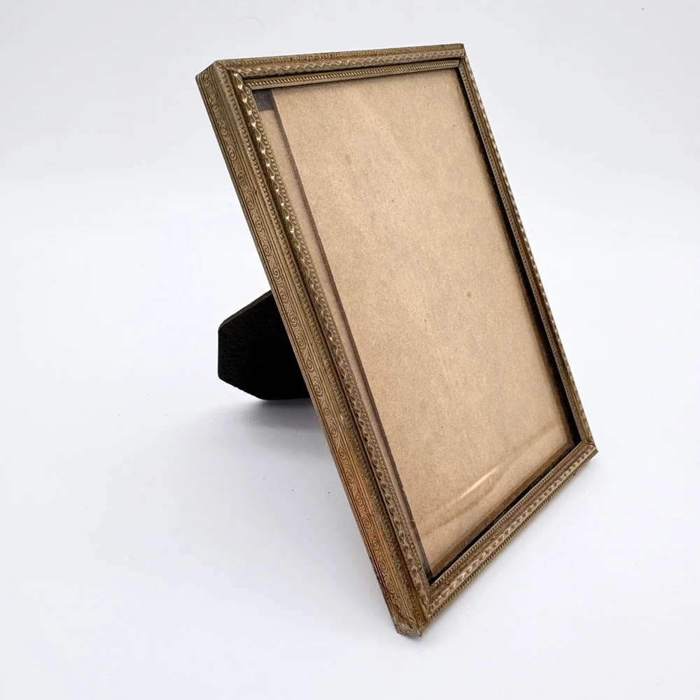 Vintage Brass Picture Frame 3.5x5 Hollywood Regency Cottagecore Decor